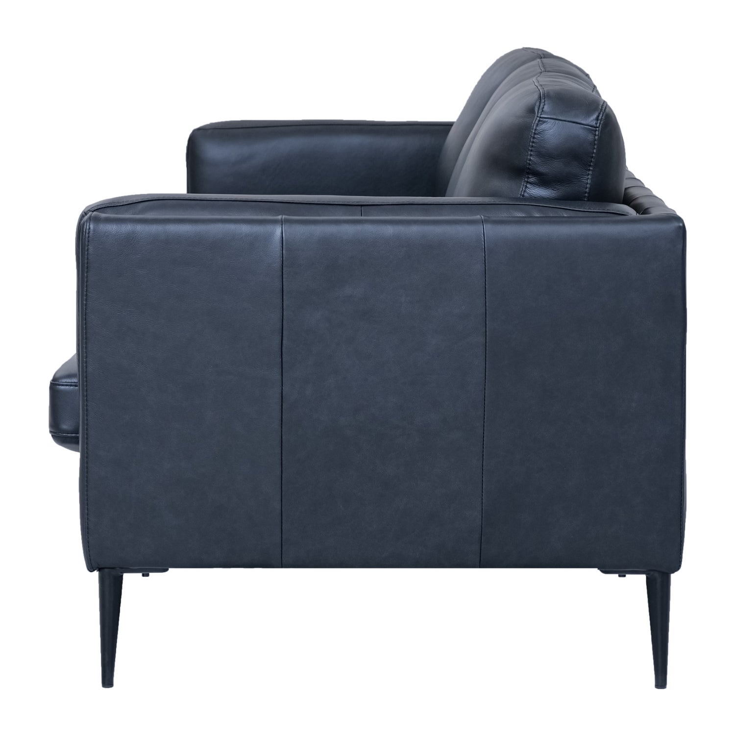 Valencia Ledersofa - Echtleder Schwarz