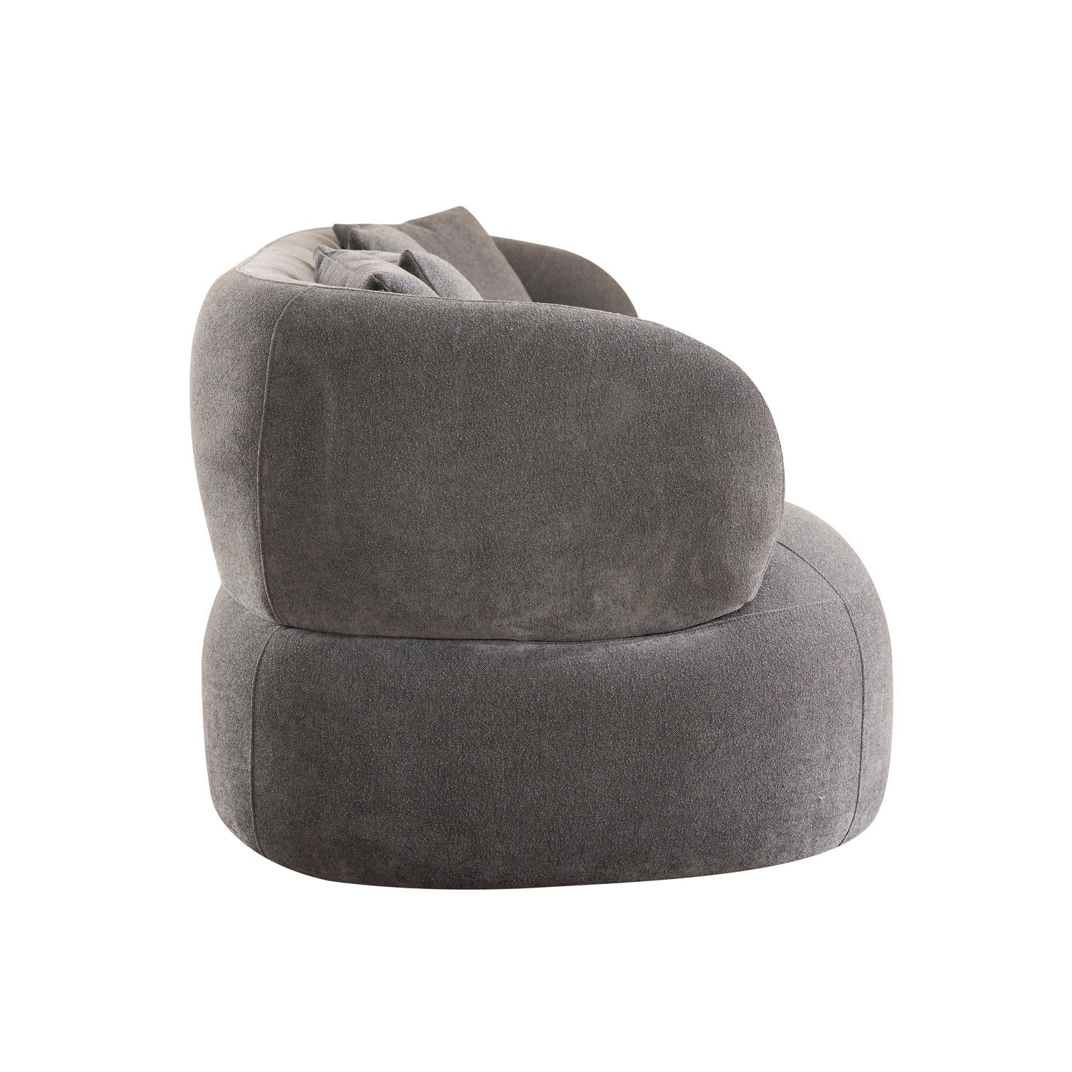 New York Sofa mit Kissen - Stoffbezug Grau