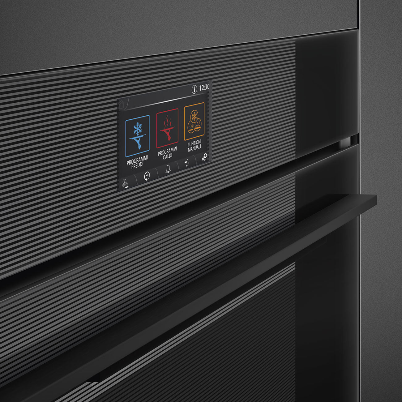 SMEG SBC4104B3 - Blast Chiller mit 5 Jahre Garantie, Designlinie Linea, Schwarz, Touch-Control, Nische 60 x 45 cm