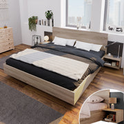 Doppelbett, hölzernes Bett