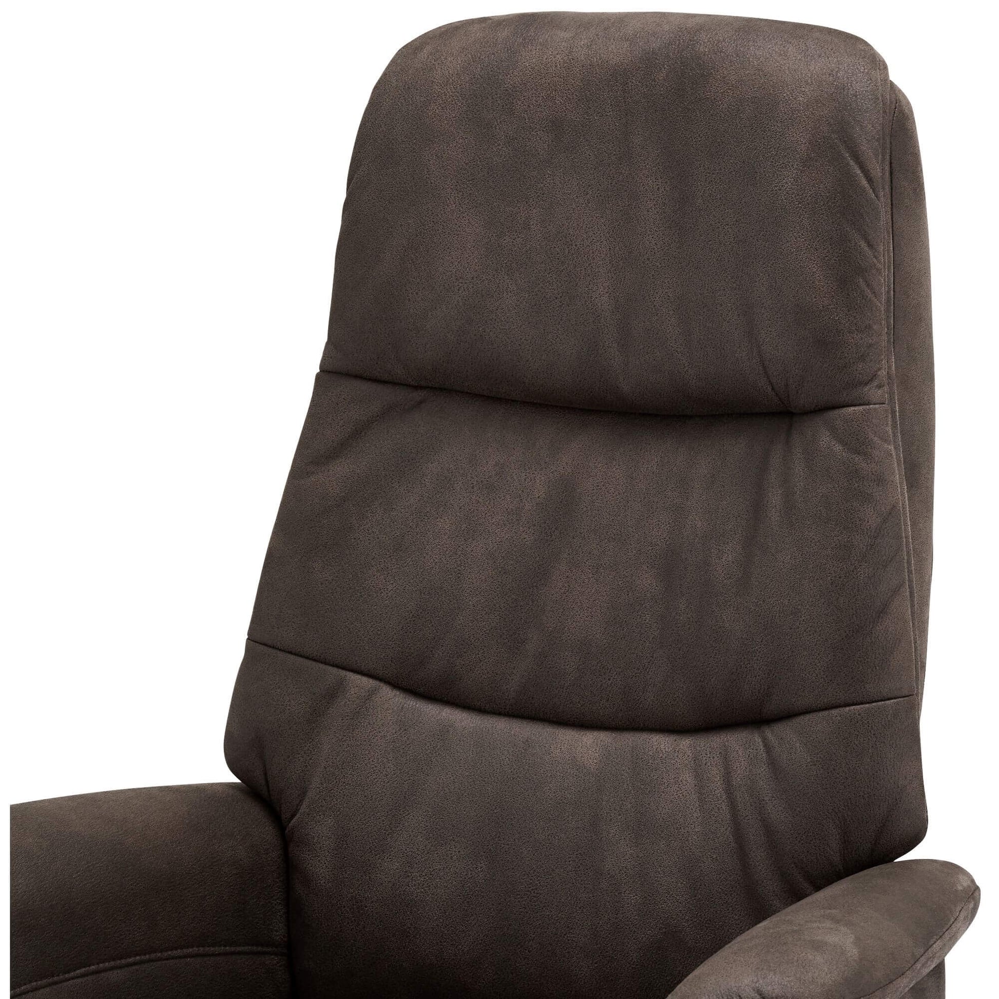 Manueller Relaxsessel - Stoffbezug Taupe Grau