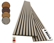 benzwood Akustikpaneel Eiche hell 4 Stück x 120x60cm