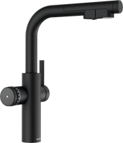 BLANCO CHOICE Icona-L Kochendwasser-Küchenarmatur mit Filter- & Soda-Funktion,satin platinum