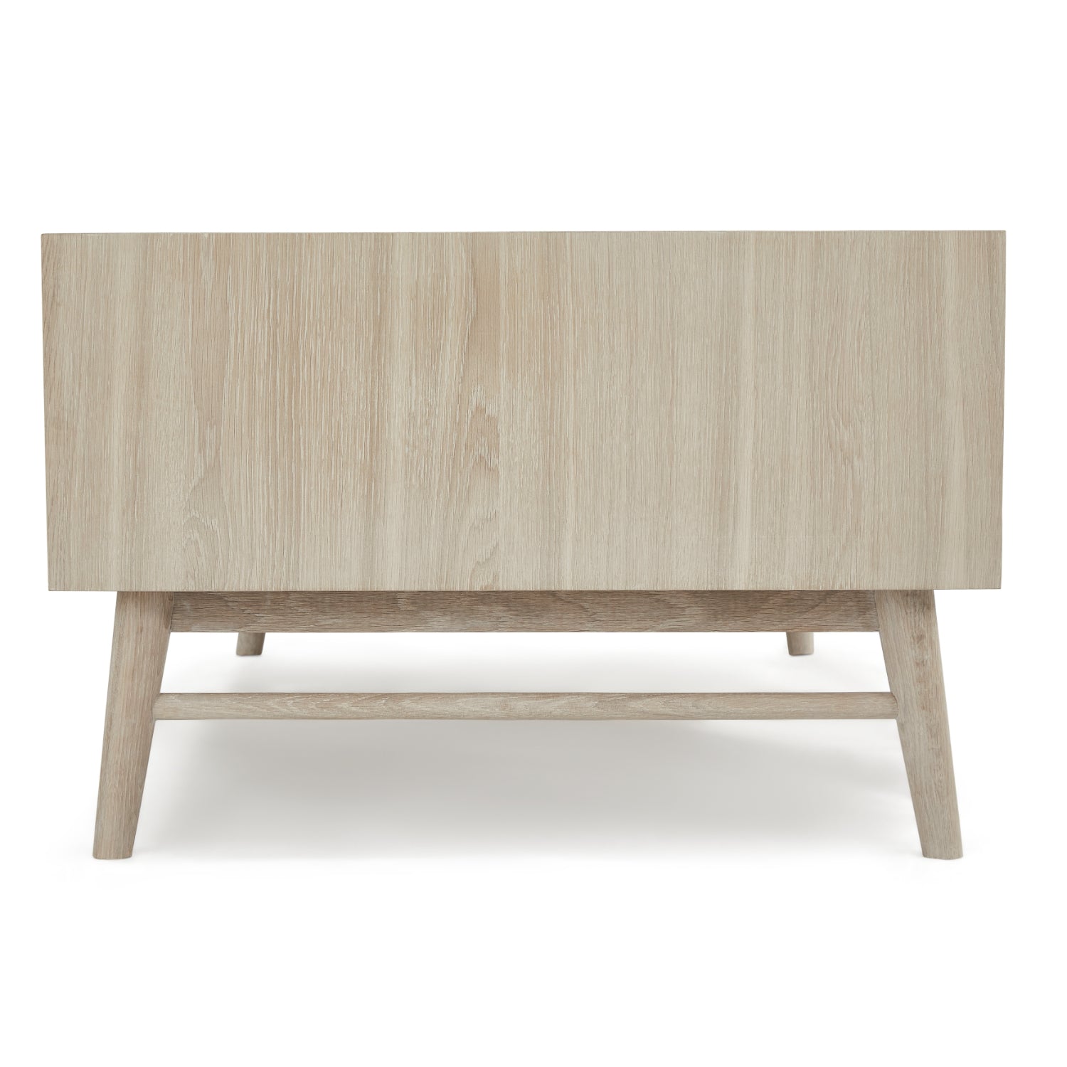 Porto Couchtisch mit Stauraum Rechteckig 120x75 cm - Eiche Weiß geöltes