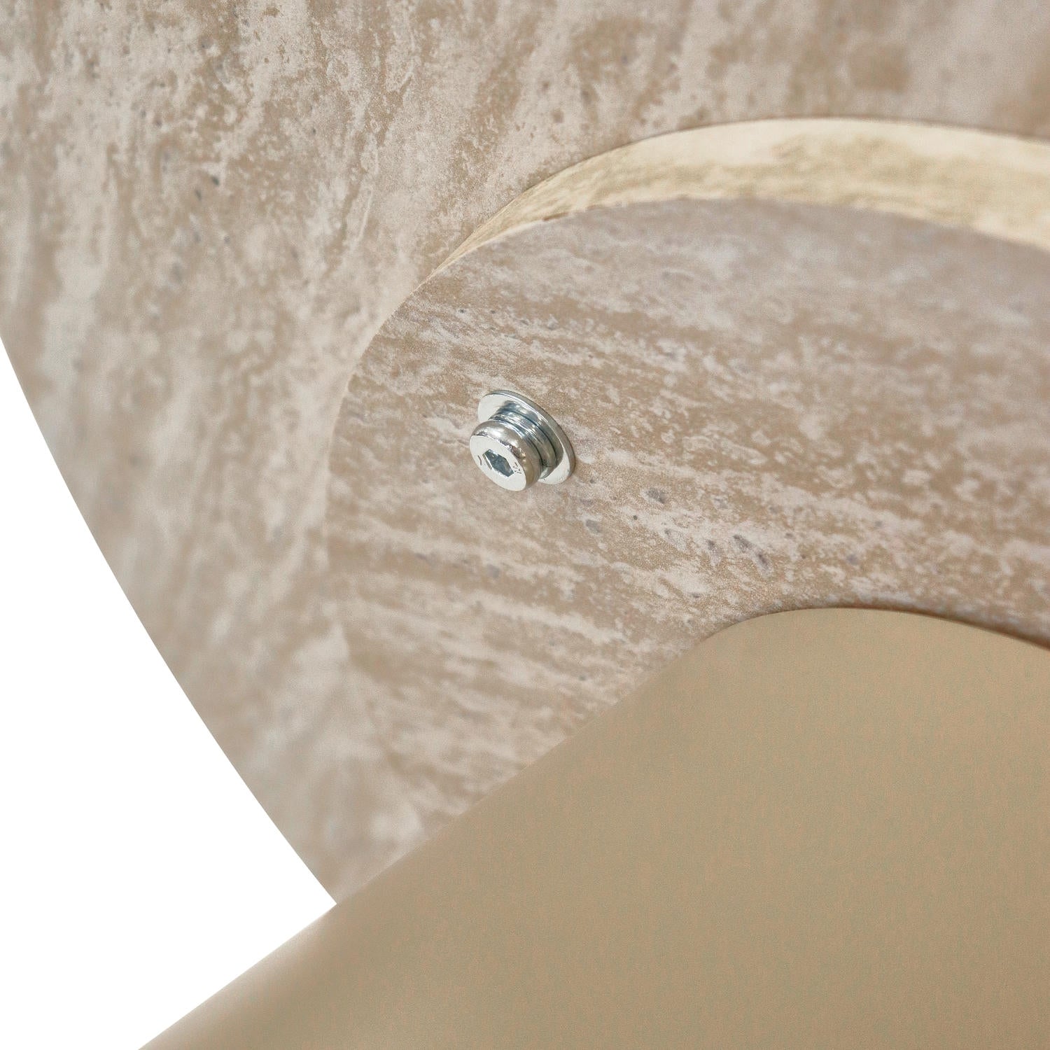 Tango Couchtisch Rund - Travertine-Optik