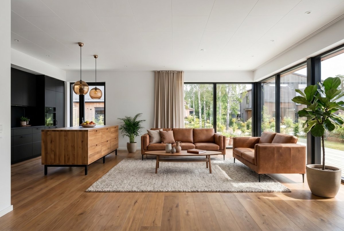 3-Sitzer Ledersofa - Echtleder Cognac Braun