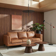 3-Sitzer Ledersofa - Echtleder Cognac Braun