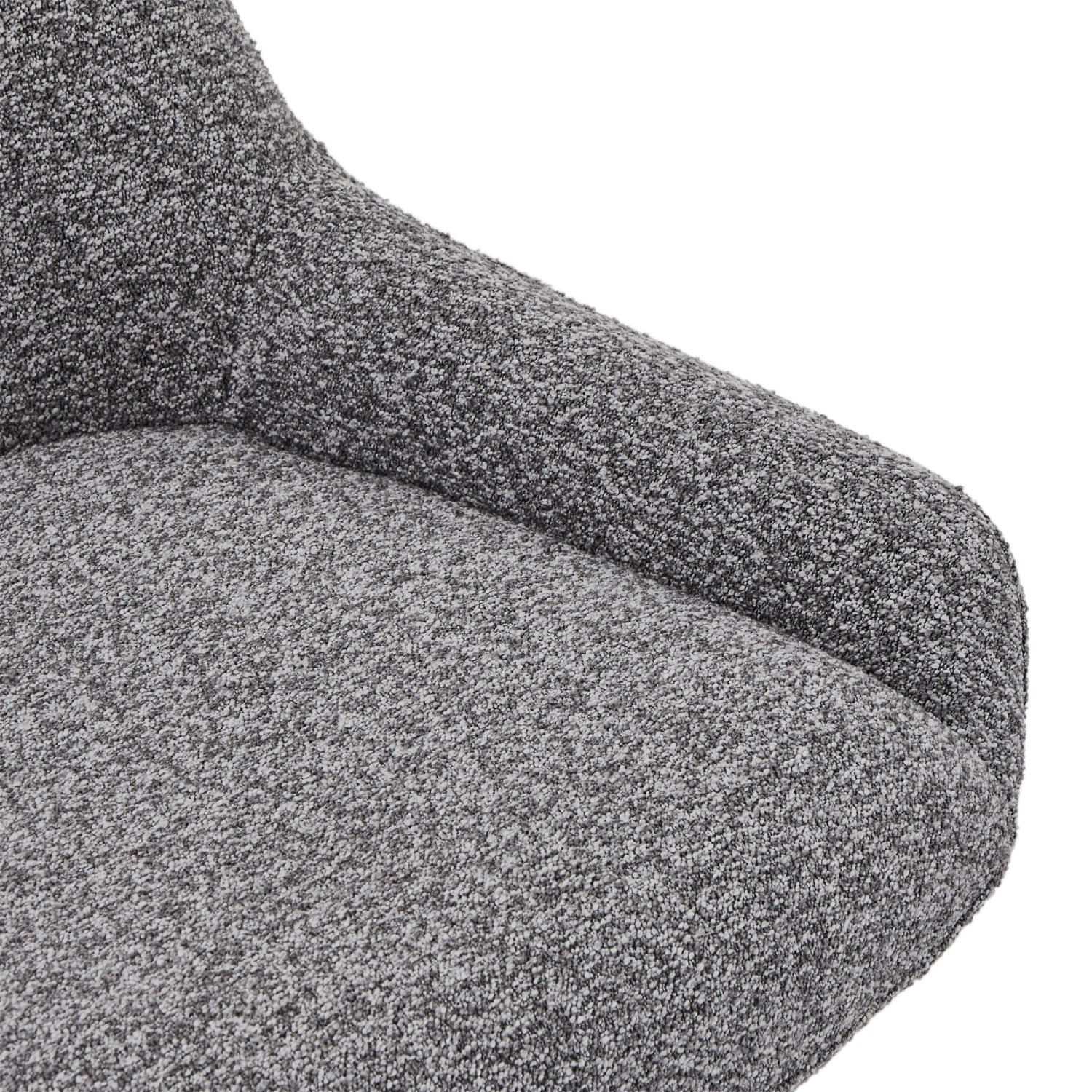 Helena Esszimmerstühle 2er Set - Drehbar, Bouclé-Stoff