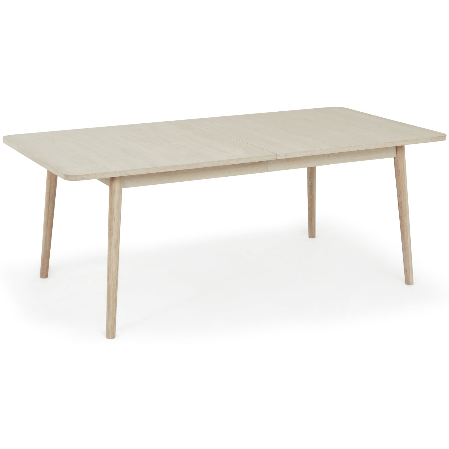 Nyborg Rechteckiger Esstisch 200x100 cm - Ausziehbar bis 300 cm - Eiche Weiß geöltes