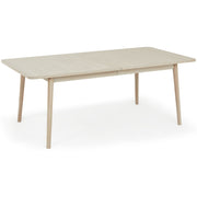 Nyborg Rechteckiger Esstisch 200x100 cm - Ausziehbar bis 300 cm - Eiche Weiß geöltes
