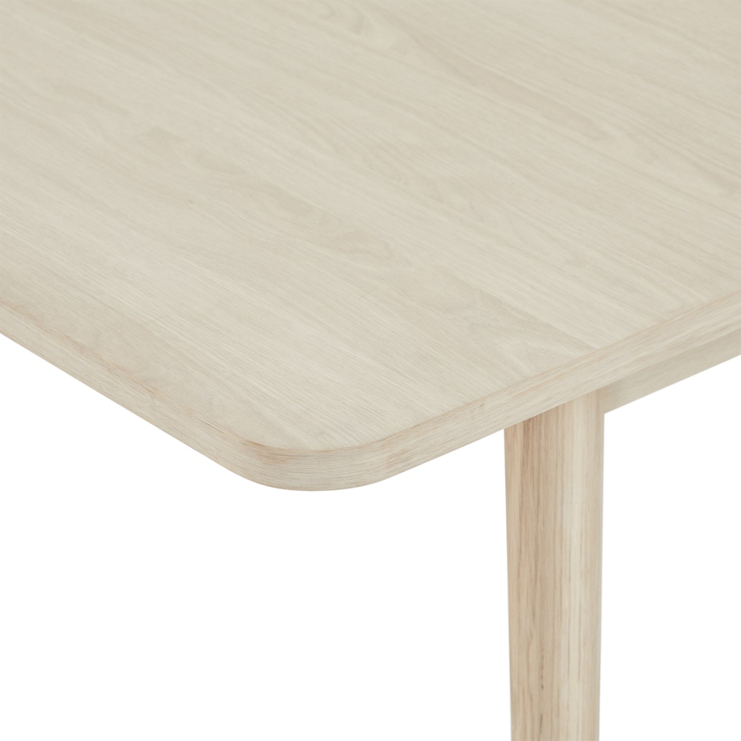 Nyborg Rechteckiger Esstisch 200x100 cm - Ausziehbar bis 300 cm - Eiche Weiß geöltes
