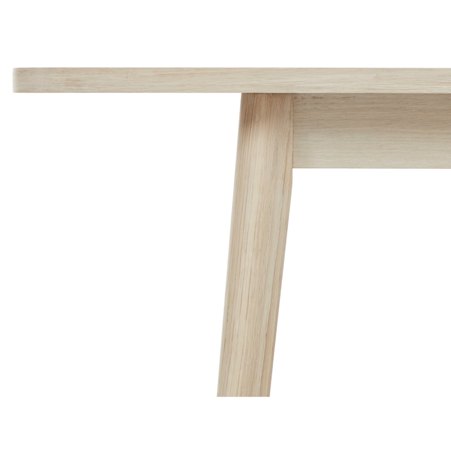Nyborg Rechteckiger Esstisch 200x100 cm - Ausziehbar bis 300 cm - Eiche Weiß geöltes