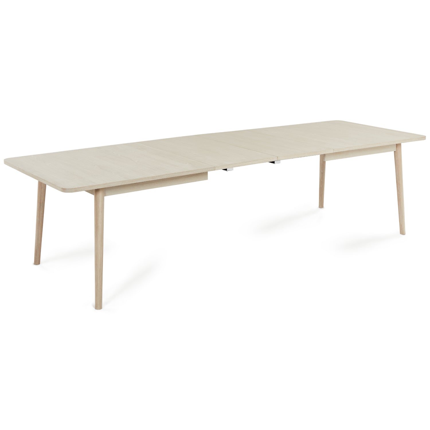 Nyborg Rechteckiger Esstisch 200x100 cm - Ausziehbar bis 300 cm - Eiche Weiß geöltes