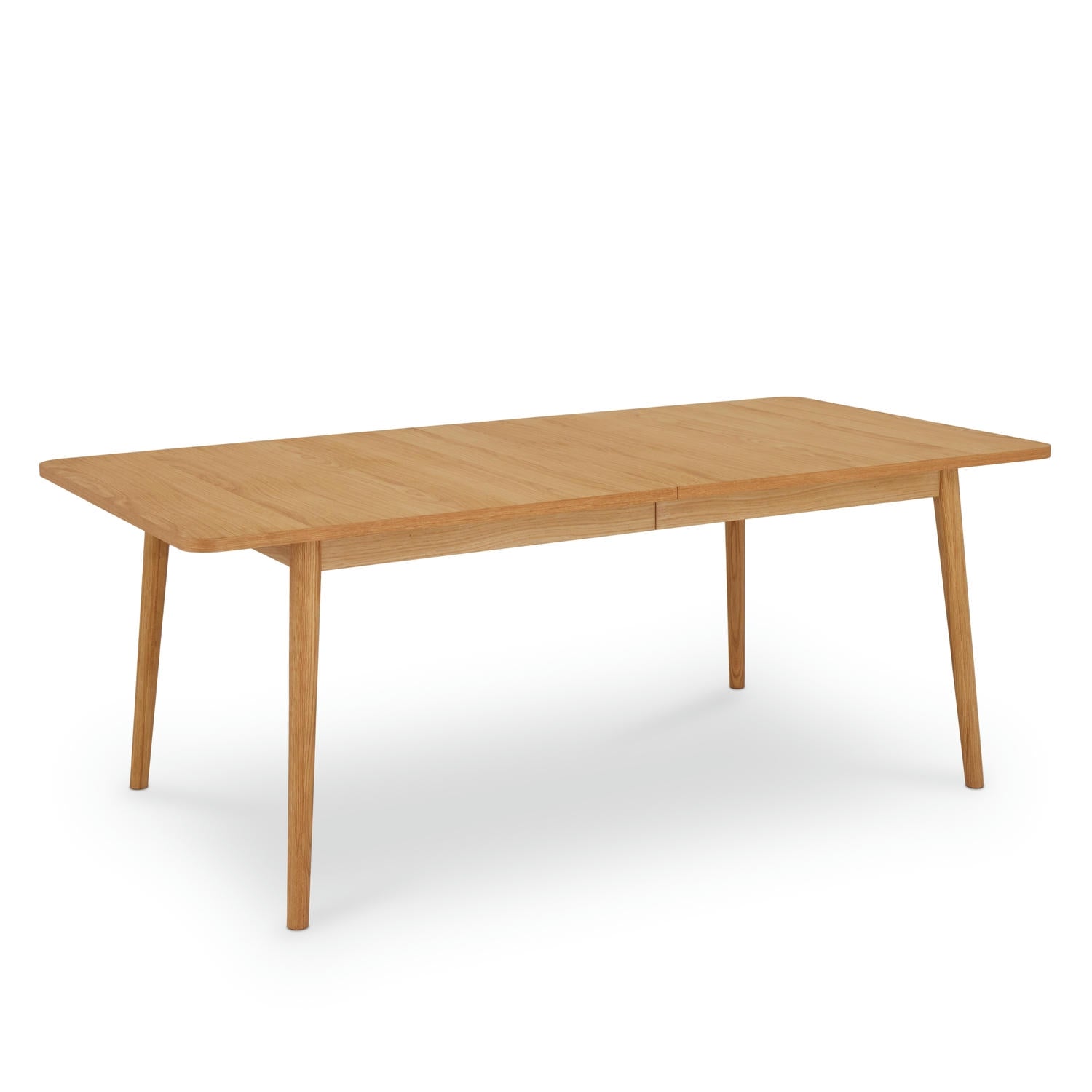 Nyborg Rechteckiger Esstisch 200x100 cm - Ausziehbar bis 300 cm - Wildeiche Natur