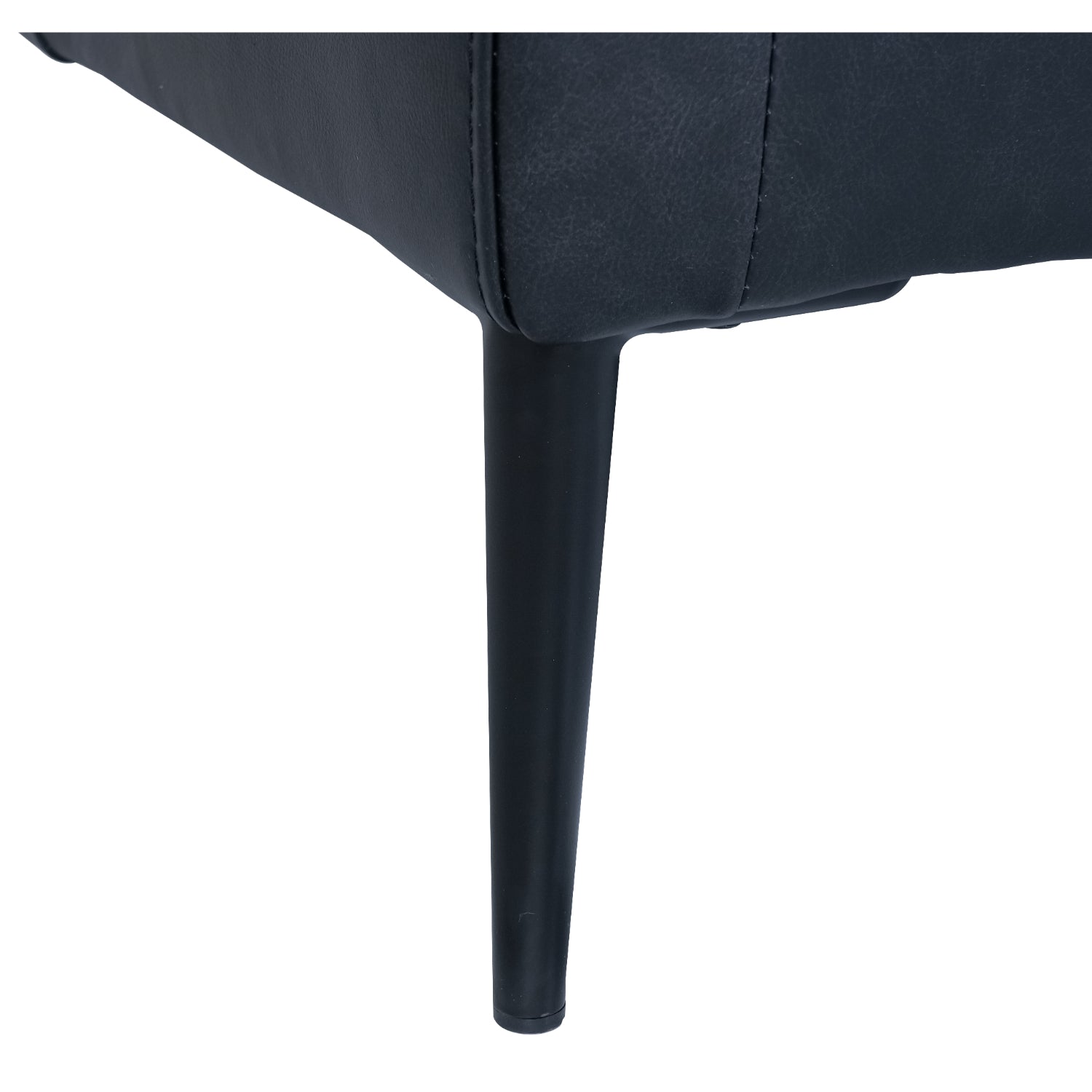 Valencia Ledersofa - Echtleder Schwarz
