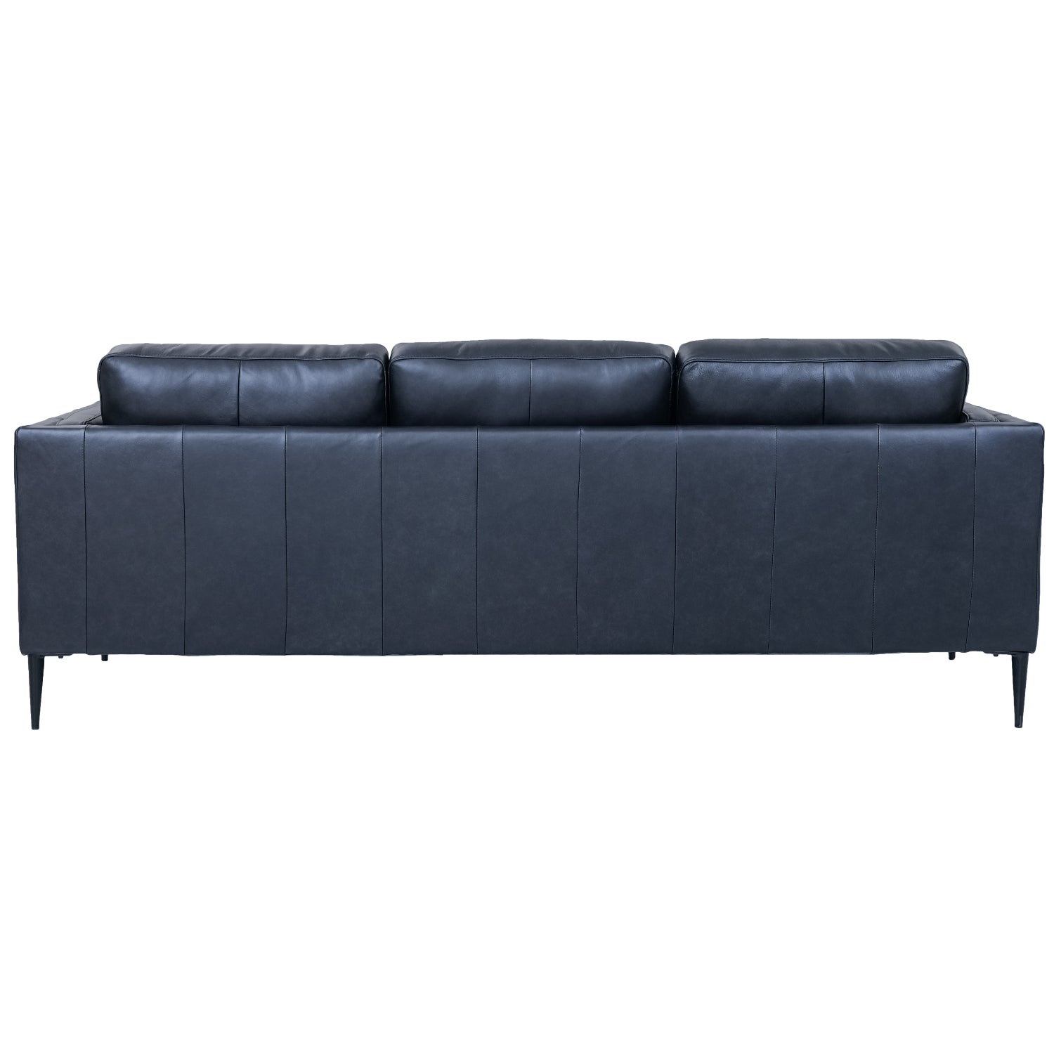 Valencia Ledersofa - Echtleder Schwarz