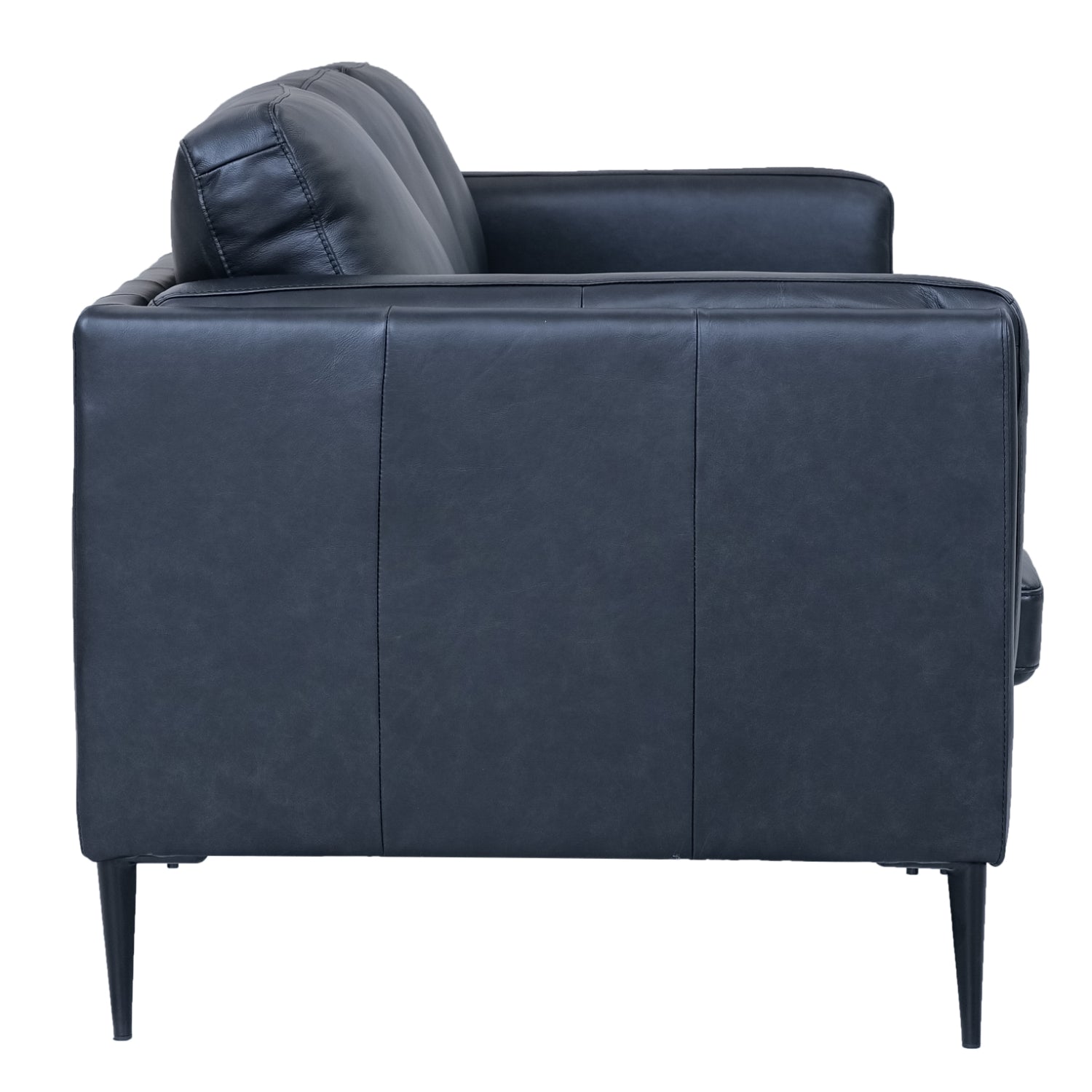Valencia Ledersofa - Echtleder Schwarz