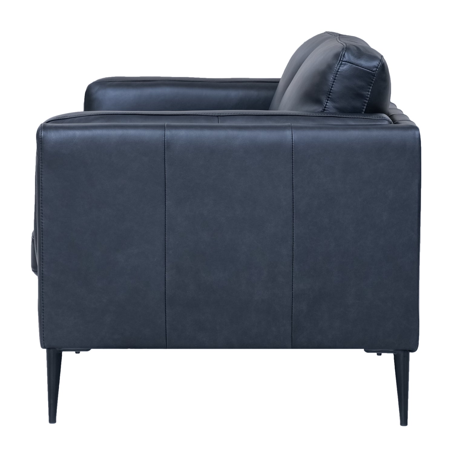 Valencia Ledersofa - Echtleder Schwarz