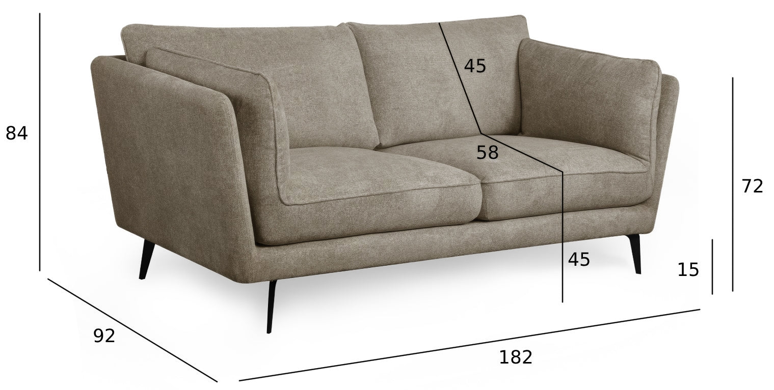 Bari Sofa - Stoffbezug Beige