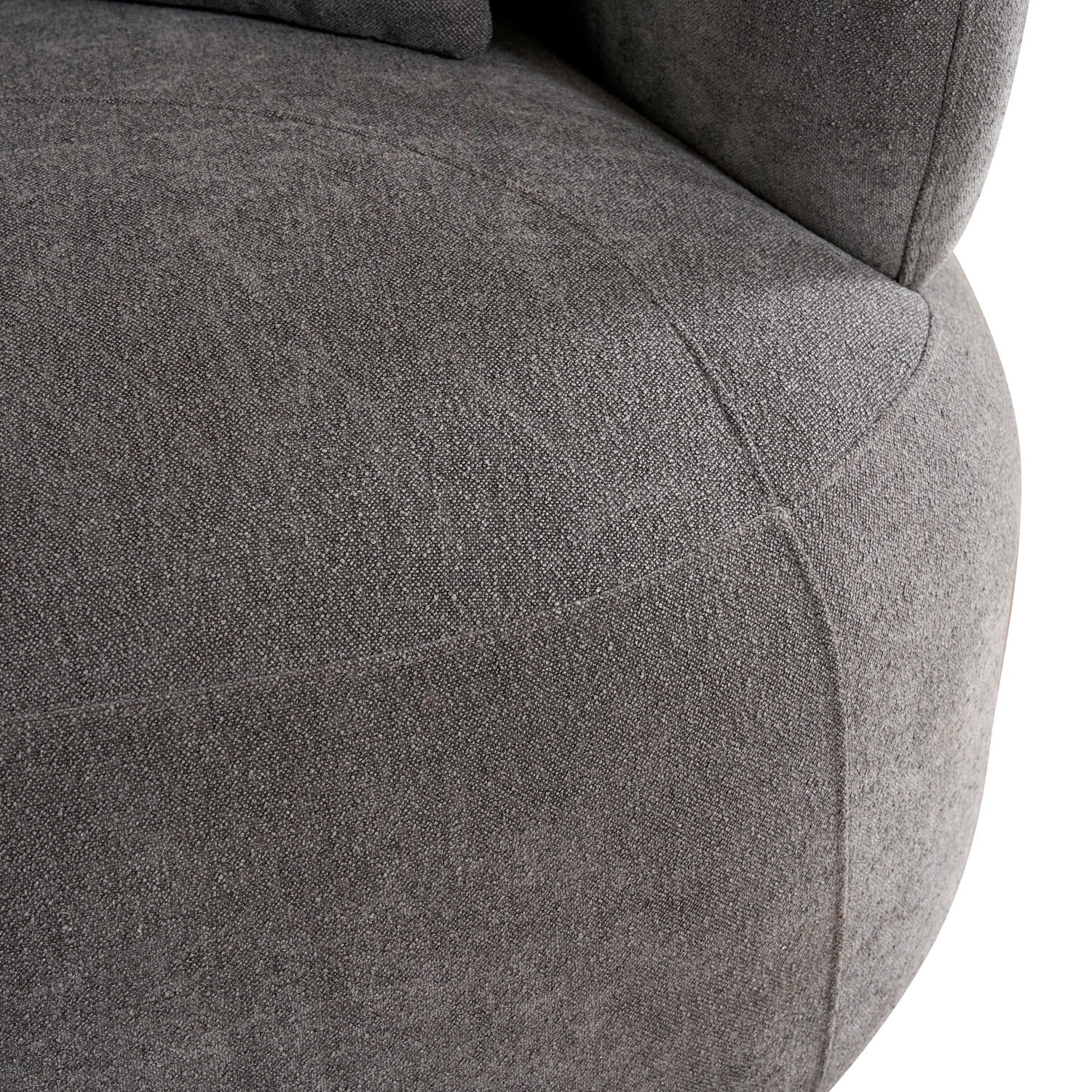 New York Sofa mit Kissen - Stoffbezug Grau
