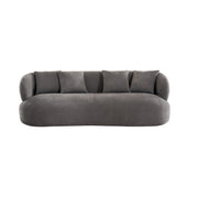 New York Sofa mit Kissen - Stoffbezug Grau