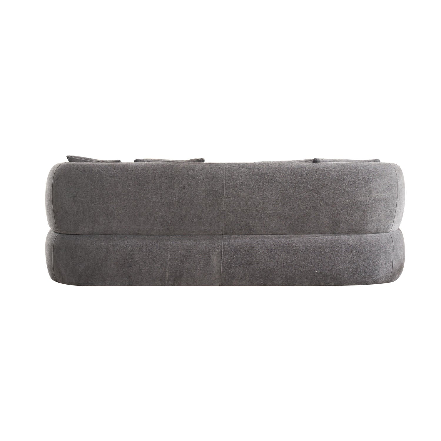 New York Sofa mit Kissen - Stoffbezug Grau