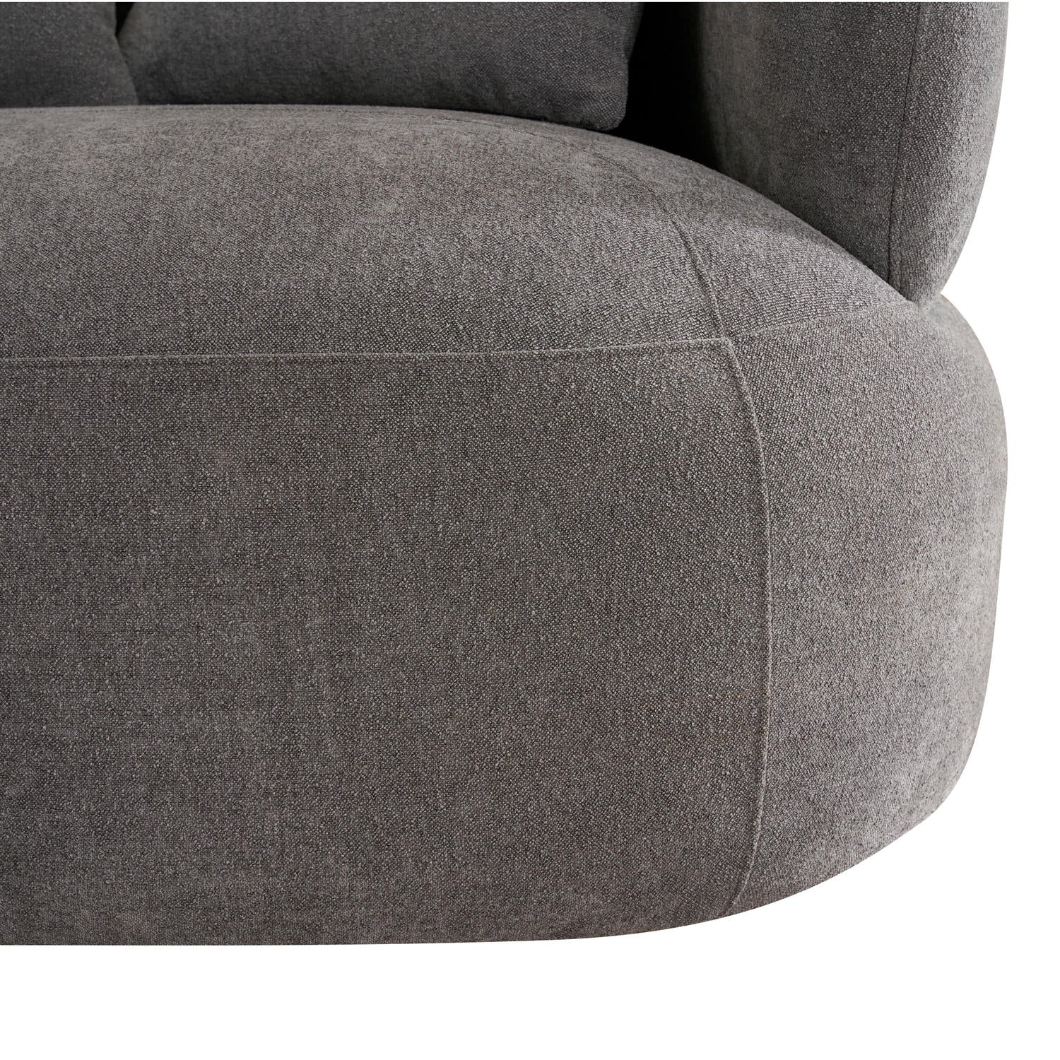 New York Sofa mit Kissen - Stoffbezug Grau