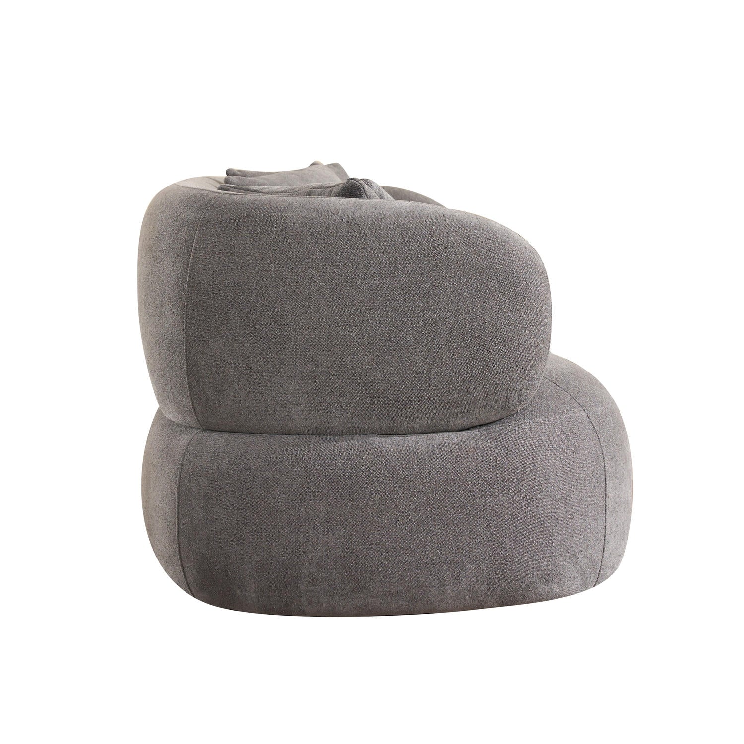 New York Sofa mit Kissen - Stoffbezug Grau