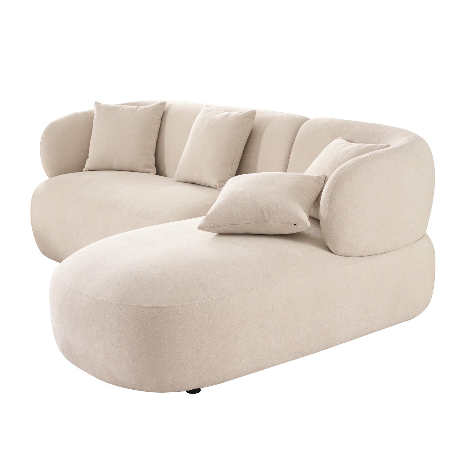 New York L-Form Ecksofa Rechts - Stoffbezug
