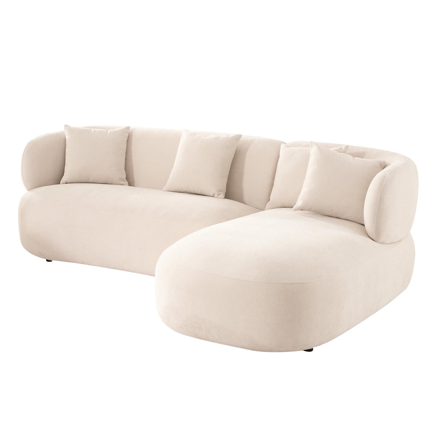 New York L-Form Ecksofa Rechts - Stoffbezug