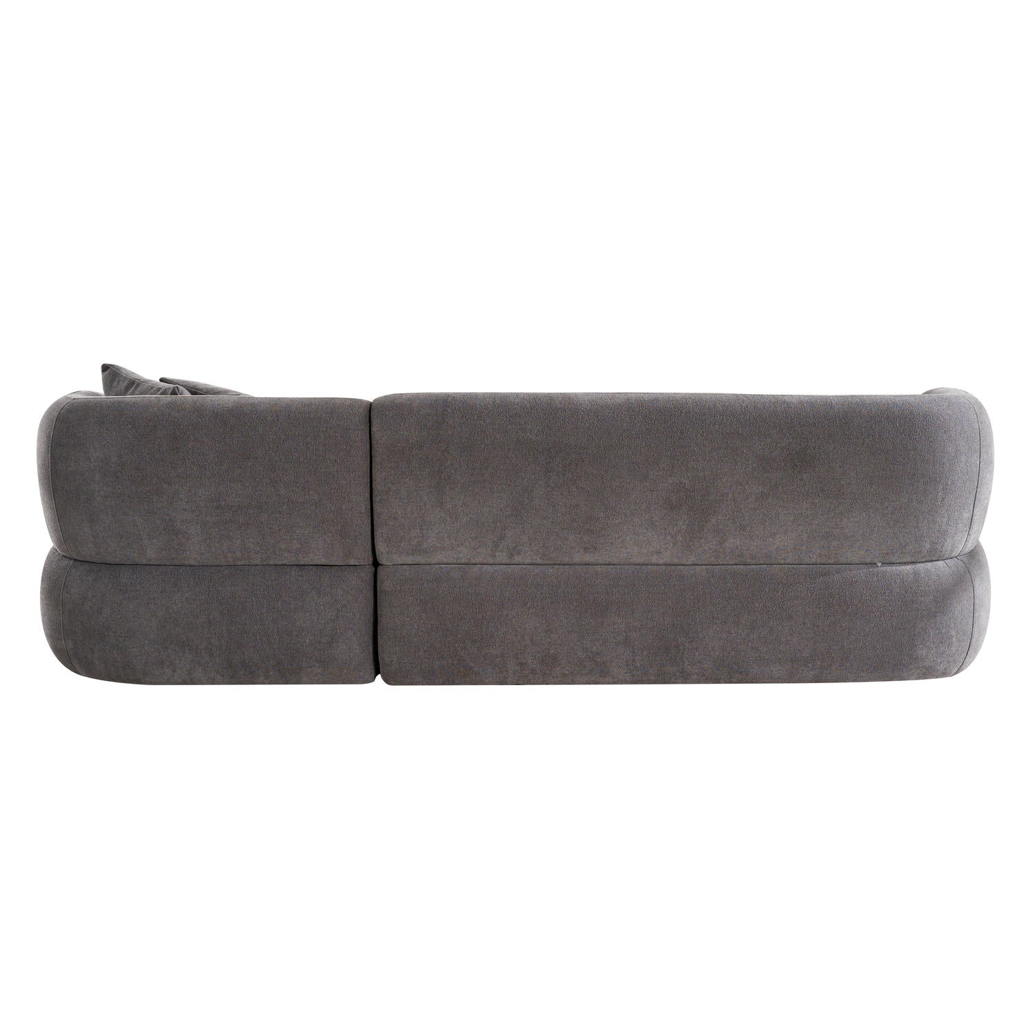 New York L-Form Ecksofa Links - Stoffbezug Grau