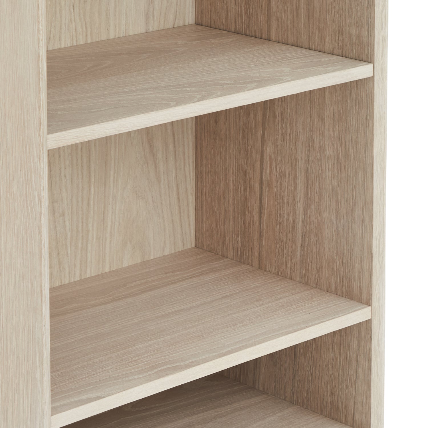 Porto Bücherregal mit Schubladen - 60 cm breit - Eiche Weiß geöltes