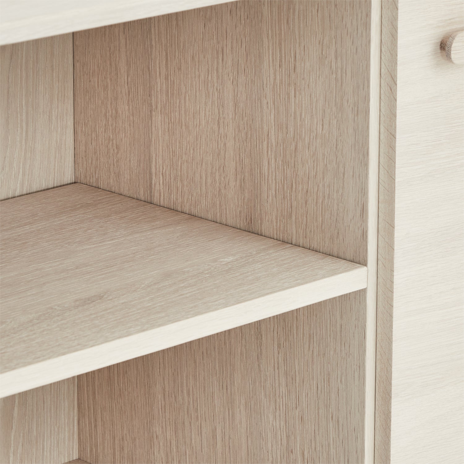 Porto Highboard mit 2 Türen - 100 cm breit - Eiche Weiß geöltes