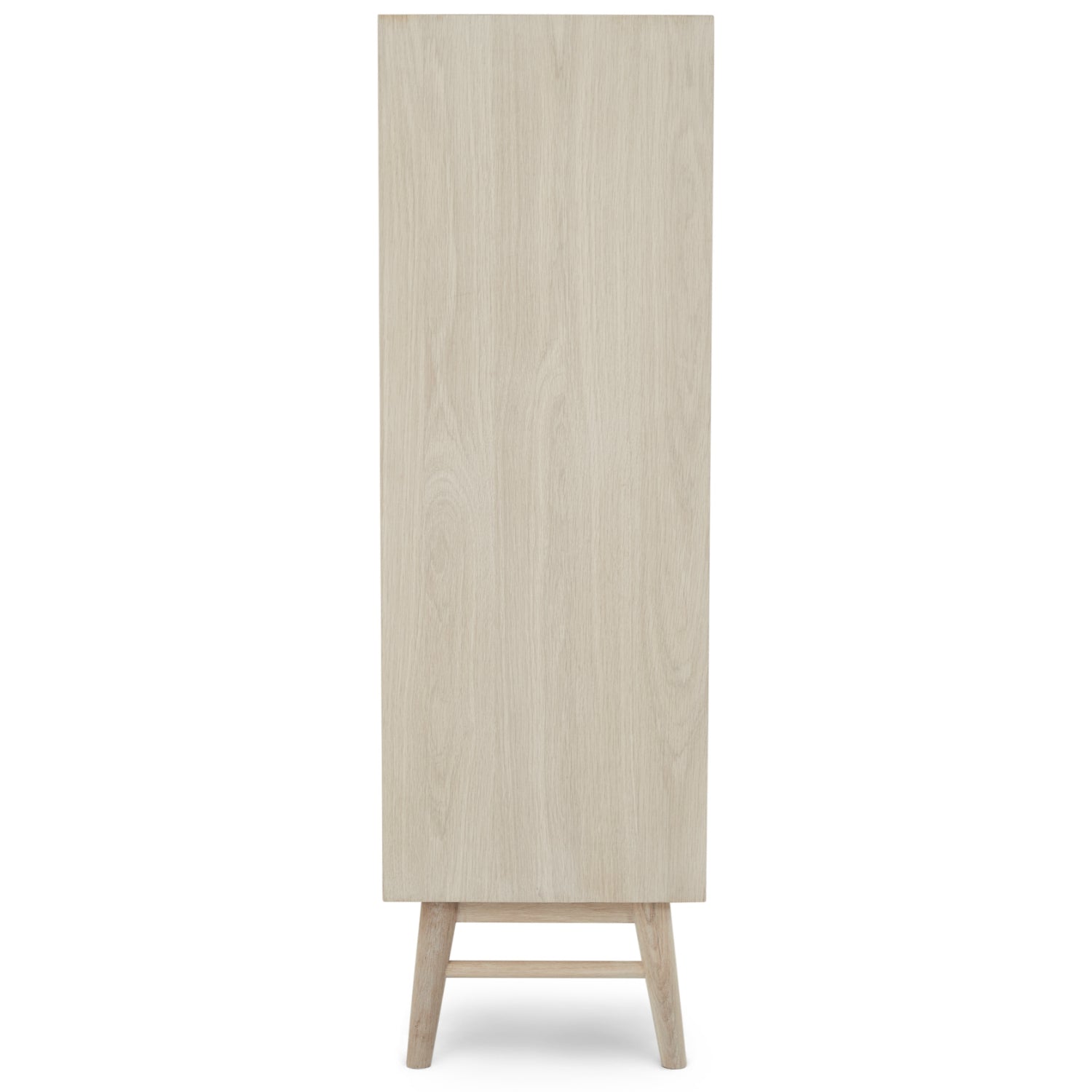 Porto Highboard mit 2 Türen - 100 cm breit - Eiche Weiß geöltes