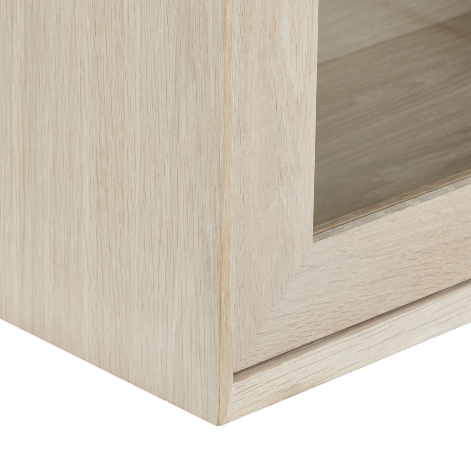 Furnhouse Porto Wandschrank mit LED-Beleuchtung | 160 cm breit - Eiche Weiß geöltes