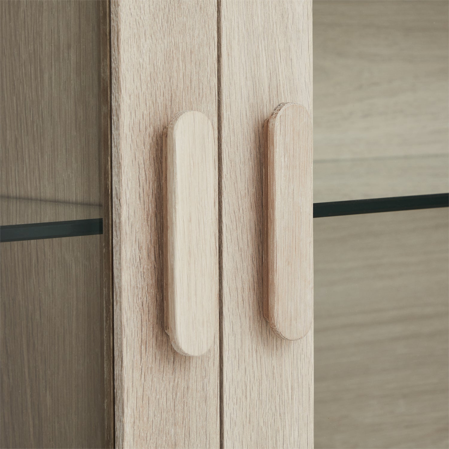 Furnhouse Porto Wandschrank mit LED-Beleuchtung | 160 cm breit - Eiche Weiß geöltes