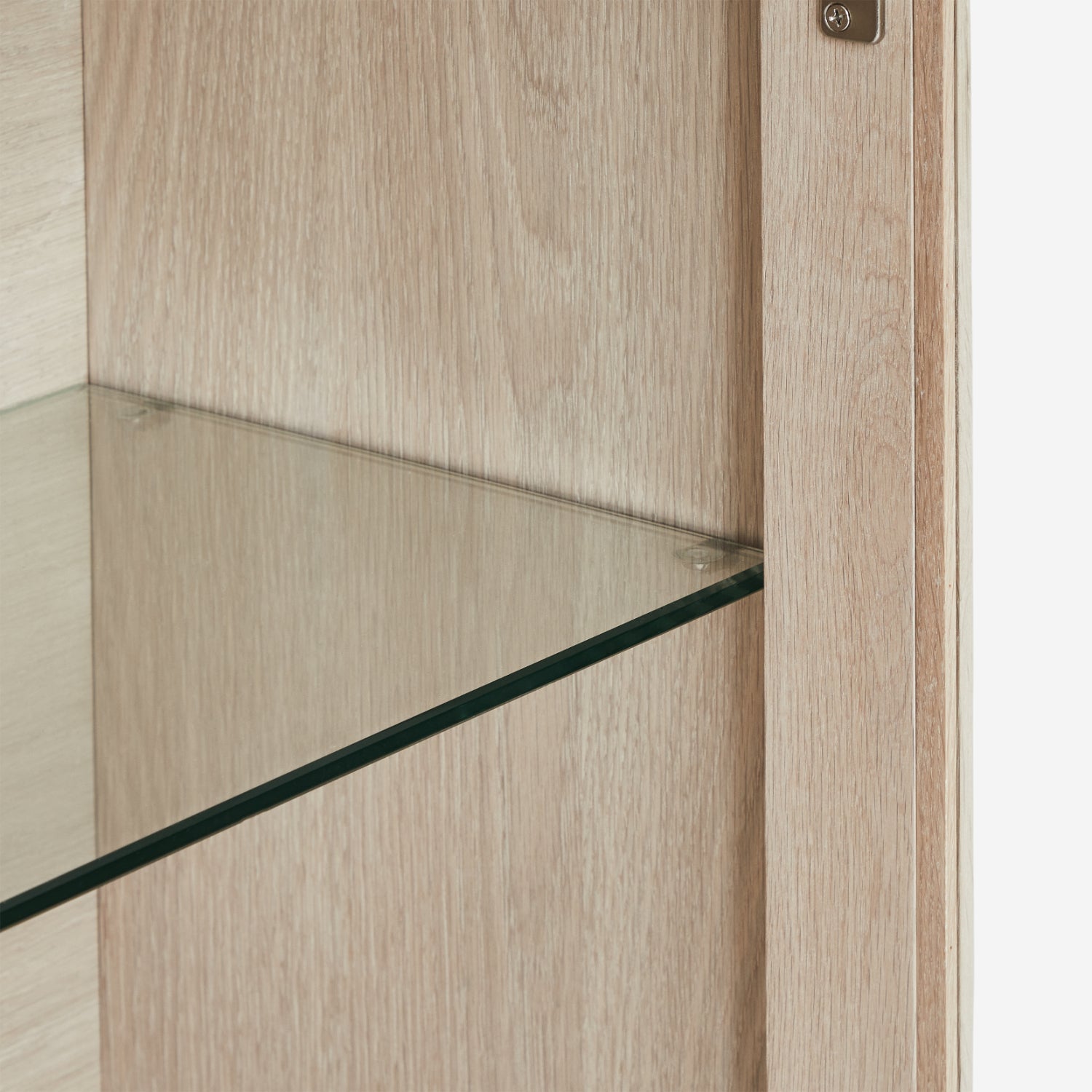 Furnhouse Porto Wandschrank mit LED-Beleuchtung | 160 cm breit - Eiche Weiß geöltes