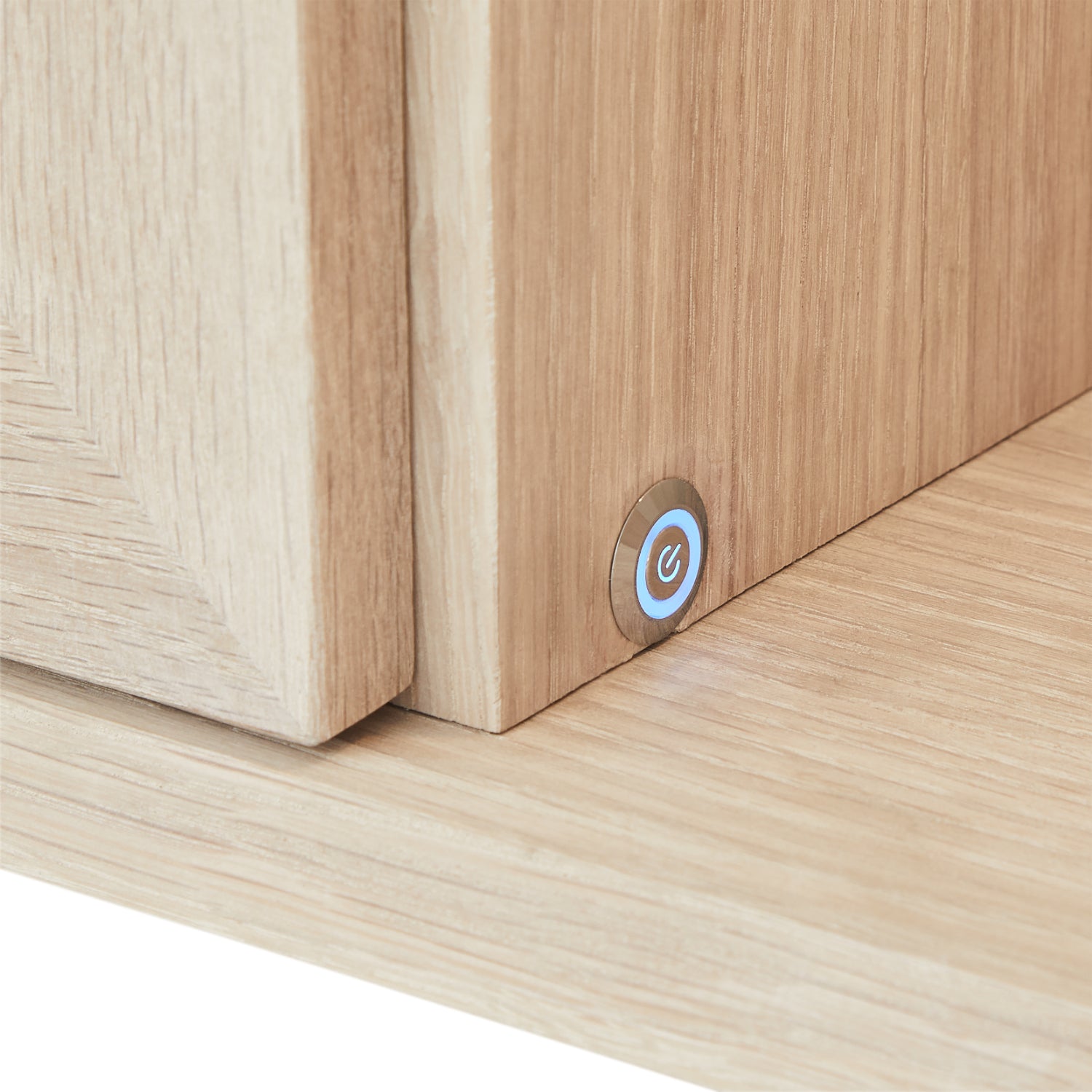 Furnhouse Porto Wandschrank mit LED-Beleuchtung | 160 cm breit - Eiche Weiß geöltes