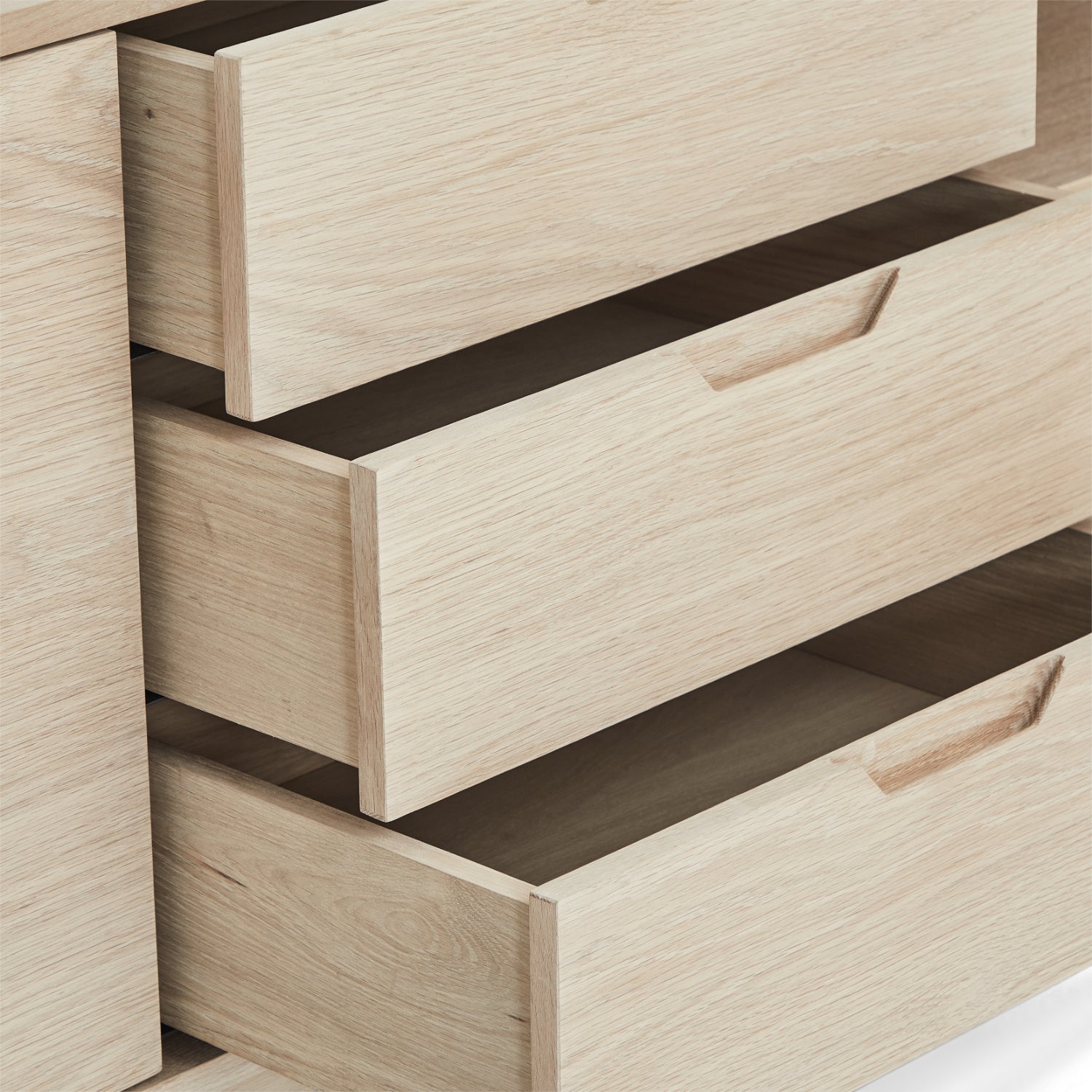 Nyborg Sideboard mit 2 Türen - 180 cm breit - Eiche Weiß geöltes
