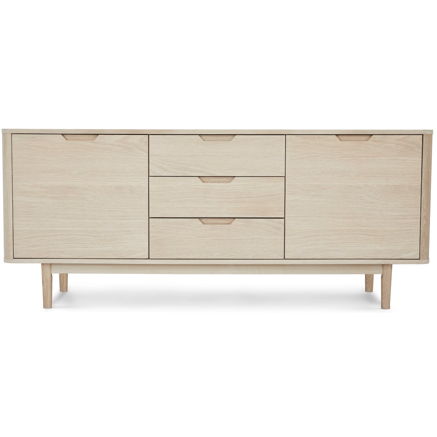 Nyborg Sideboard mit 2 Türen - 180 cm breit - Eiche Weiß geöltes