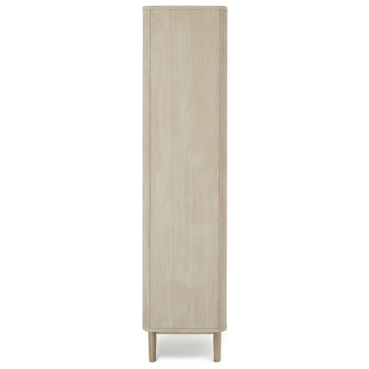 Nyborg Vitrine mit LED-Beleuchtung - 100 cm breit - Eiche Weiß geöltes