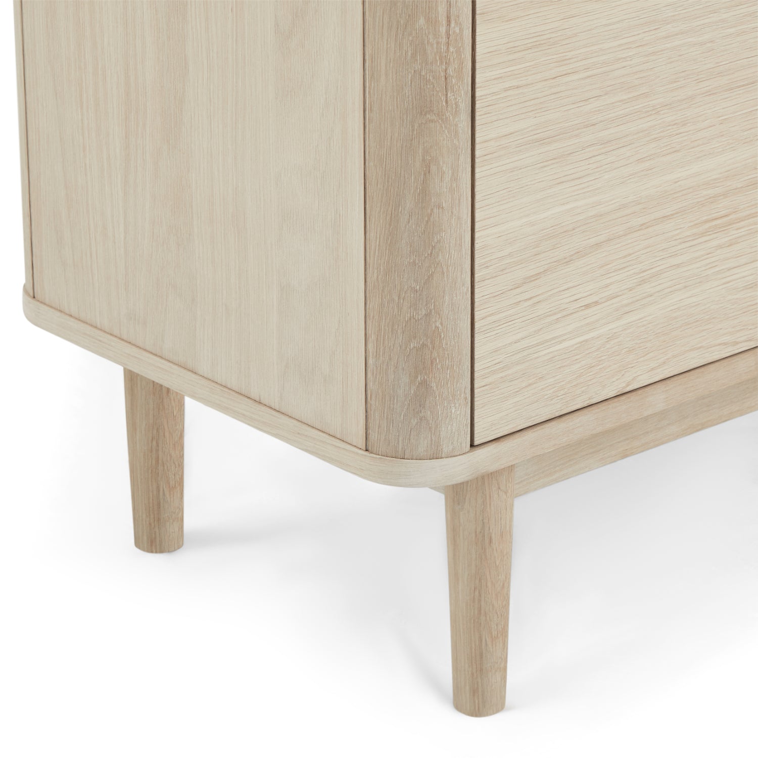 Nyborg Highboard mit LED-Beleuchtung - 123 cm breit - Eiche Weiß geöltes