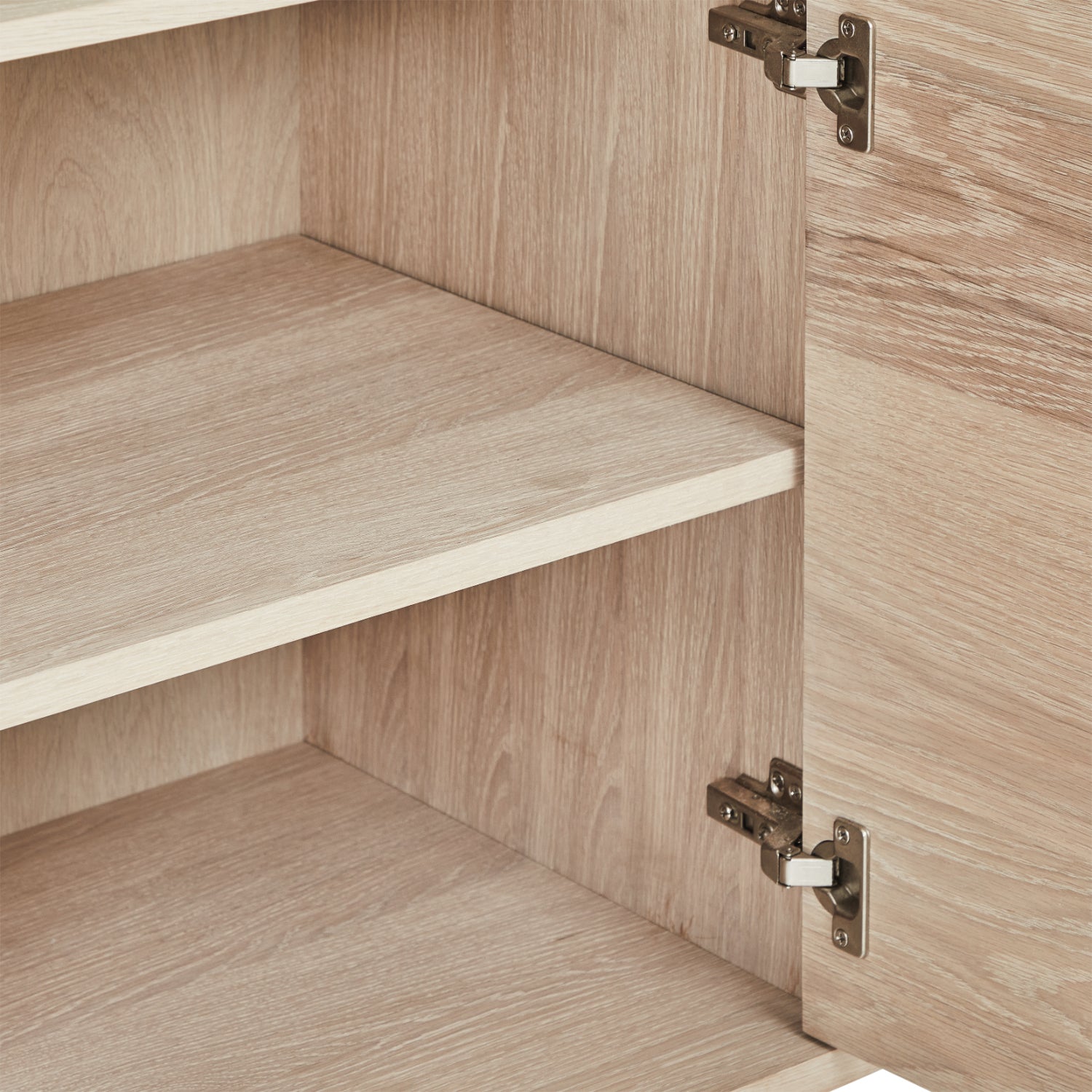 Nyborg Highboard mit LED-Beleuchtung - 123 cm breit - Eiche Weiß geöltes