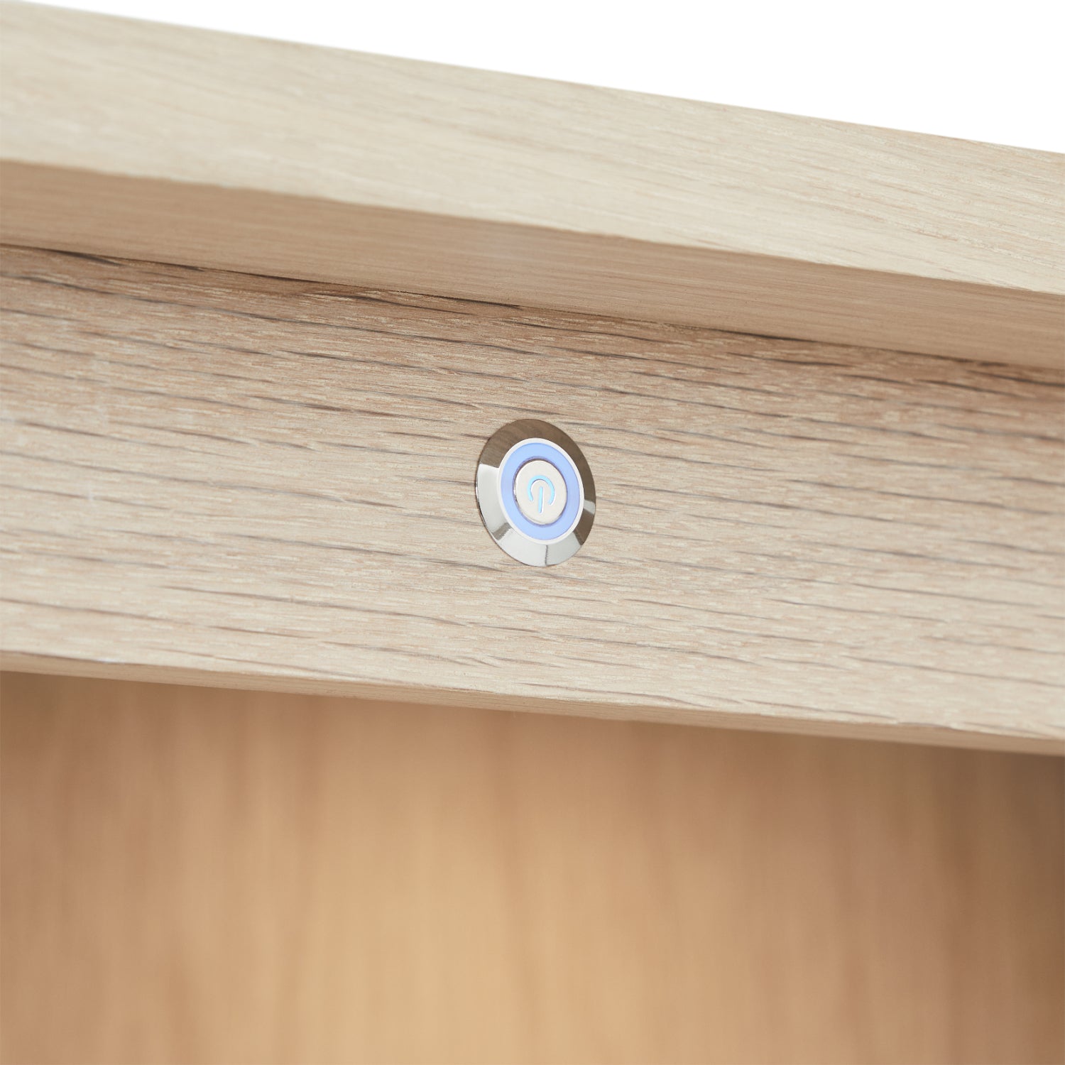 Nyborg Highboard mit LED-Beleuchtung - 123 cm breit - Eiche Weiß geöltes