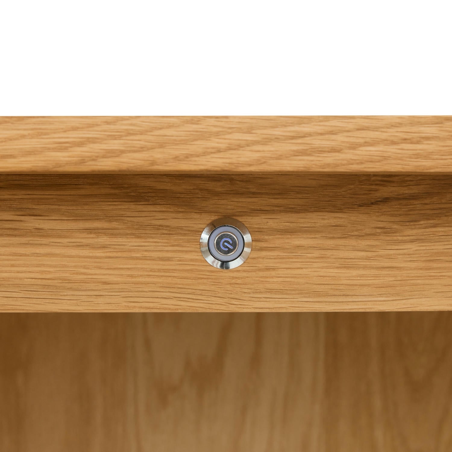 Nyborg Highboard mit LED-Beleuchtung - 123 cm breit - Wildeiche Natur