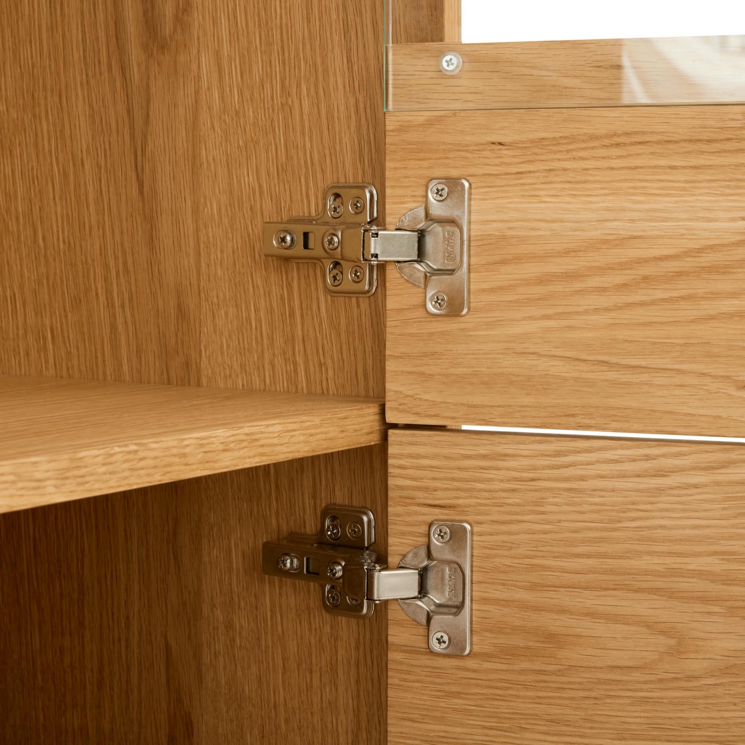 Nyborg Highboard mit LED-Beleuchtung - 123 cm breit - Wildeiche Natur