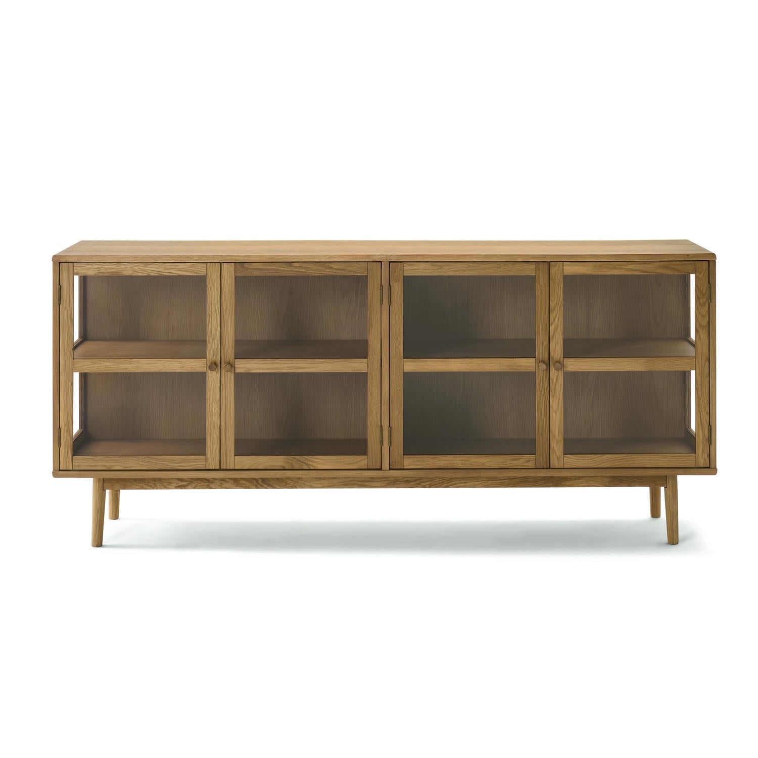 Svendborg Sideboard mit 4 Glastüren - 180 cm breit - Wildeiche Natur