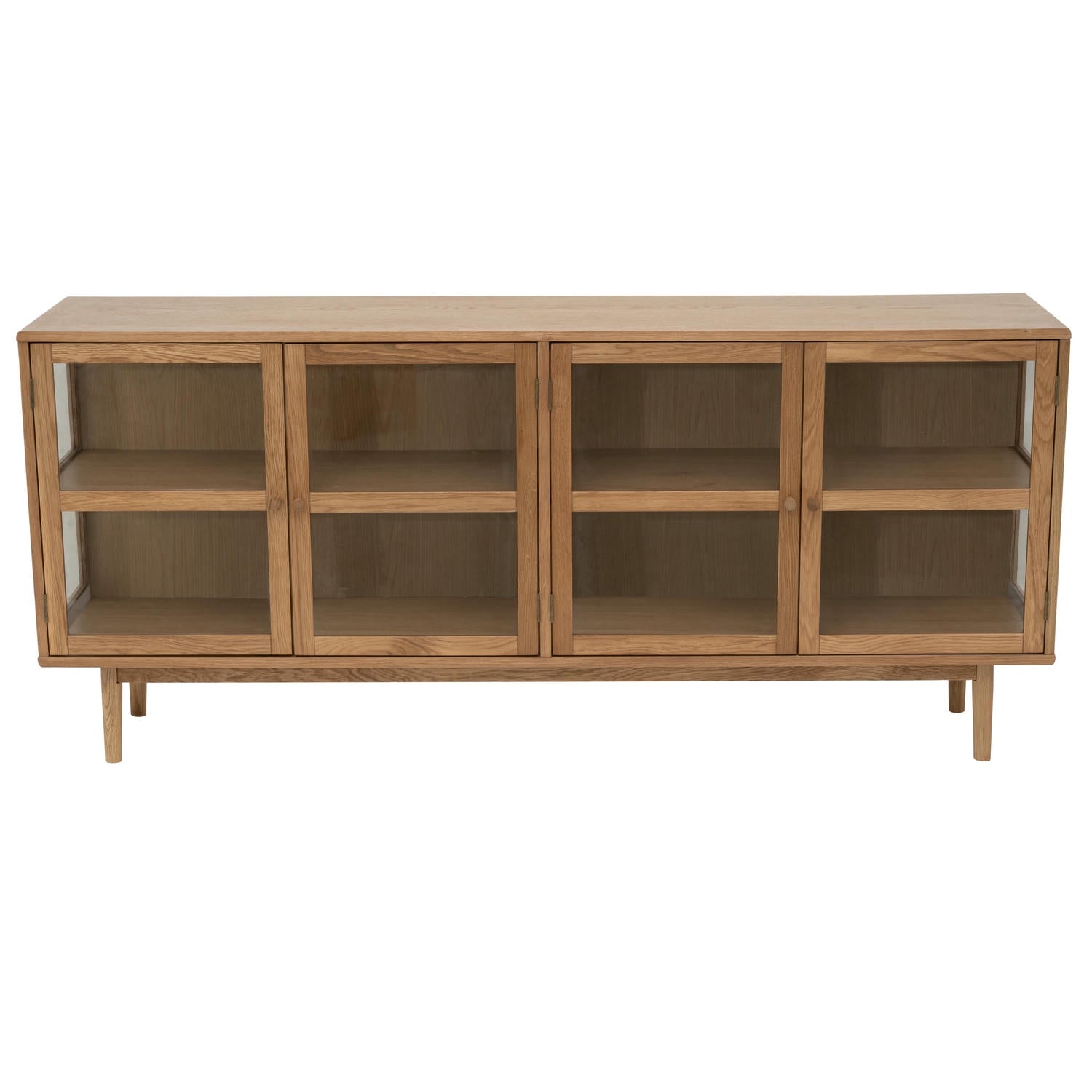 Svendborg Sideboard mit 4 Glastüren - 180 cm breit - Wildeiche Natur