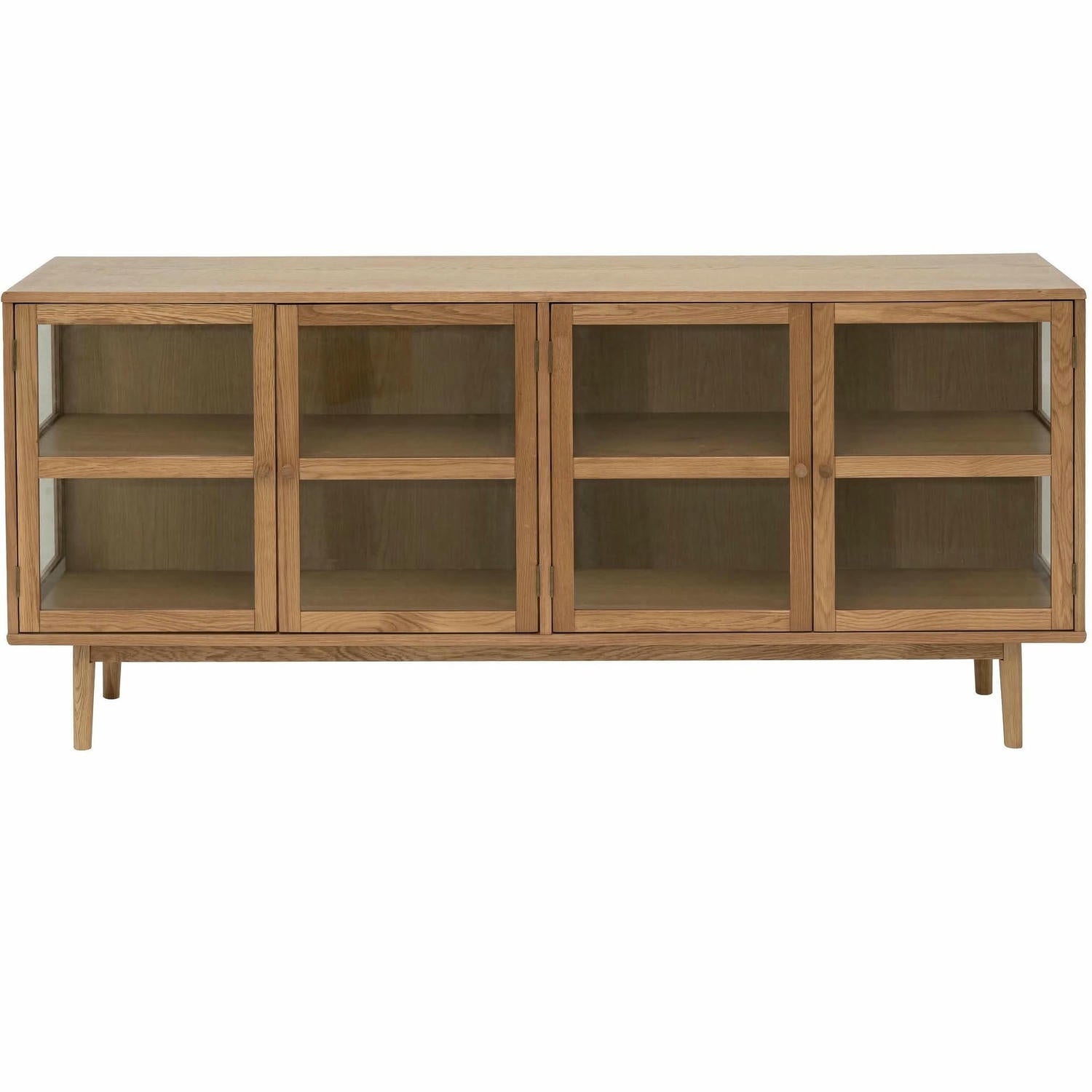 Svendborg Sideboard mit 4 Glastüren - 180 cm breit - Wildeiche Natur