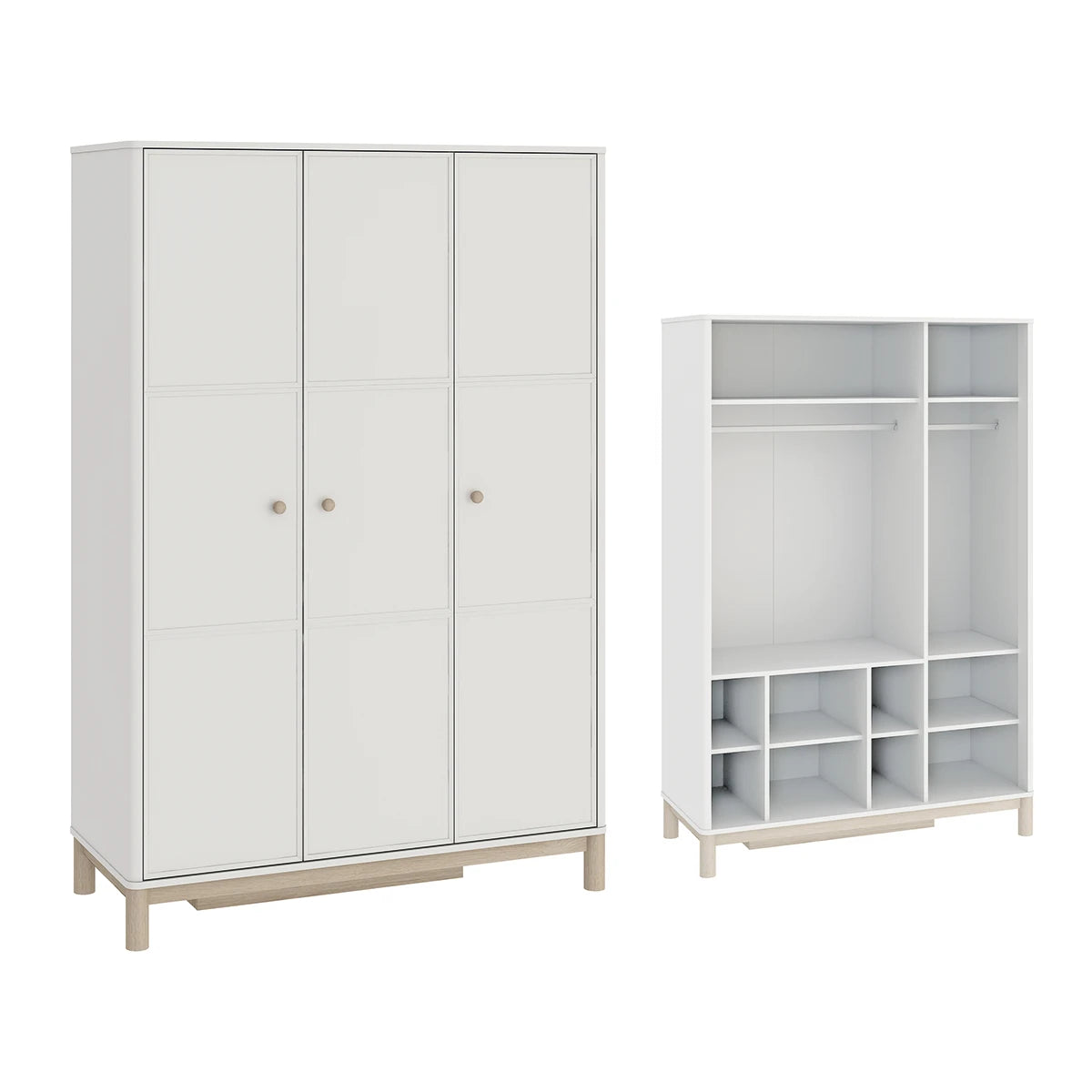 Benzwood Kleiderschrank mit 3 Türen